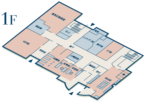 権田脳神経外科 1階平面図